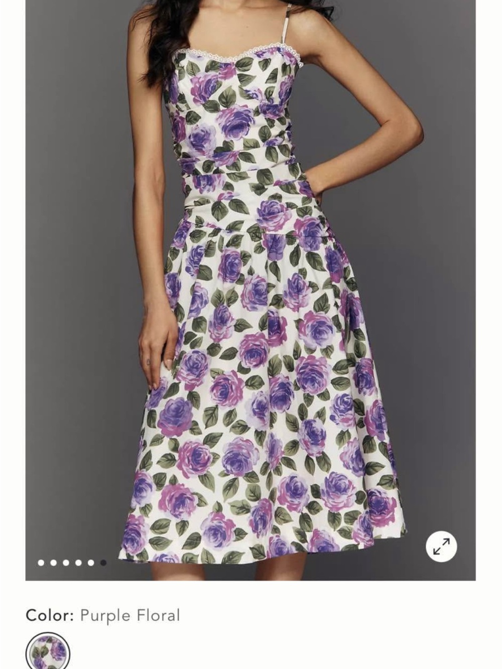Maeve Cotton Printed Midi Dress